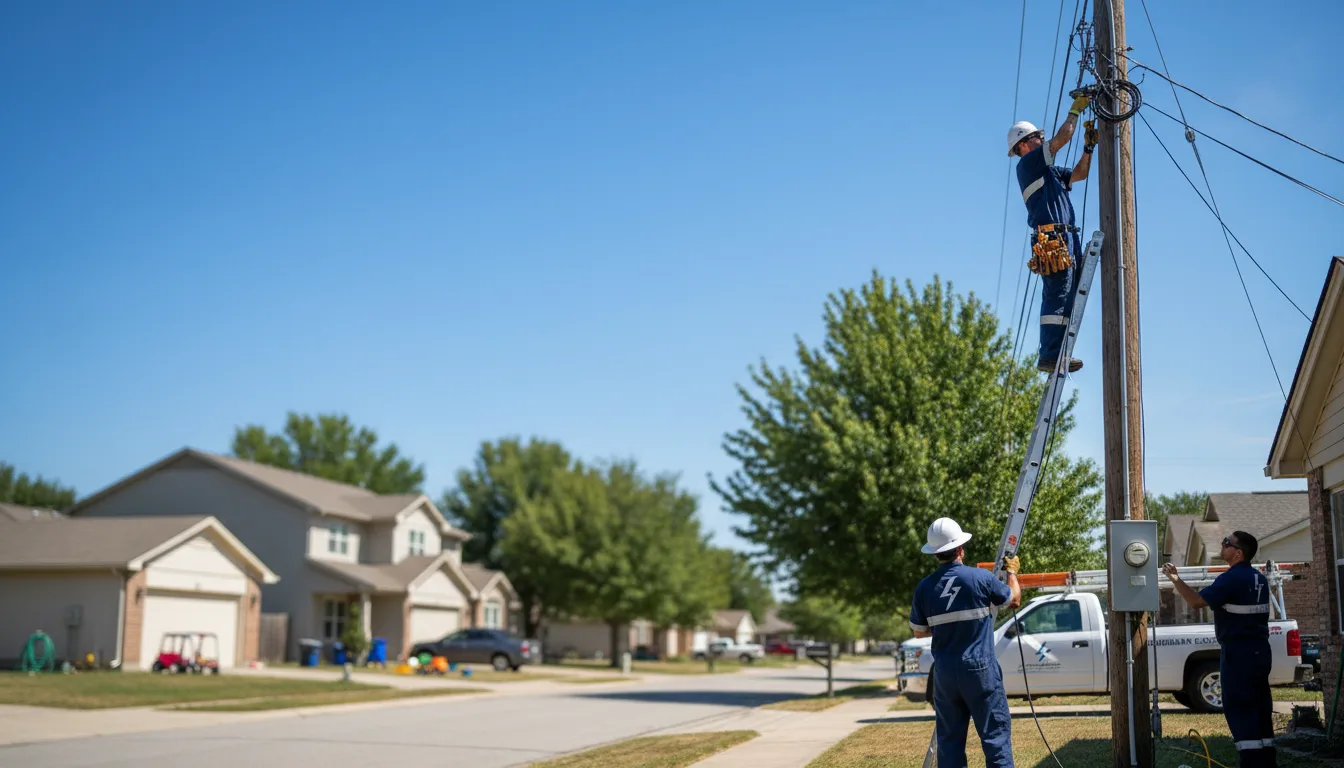 Residential electrician providing installation services in Dallas, WV